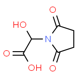 ChemSpider 2D Image | (2,5-Dioxo-1-pyrrolidinyl)(hydroxy)acetic acid | C6H7NO5