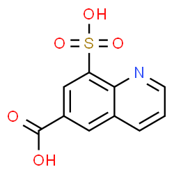 ChemSpider 2D Image | 8-Sulfo-6-quinolinecarboxylic acid | C10H7NO5S