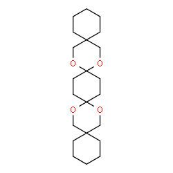 ChemSpider 2D Image | 8,13,22,25-Tetraoxatetraspiro[5.2.2.2.5~15~.2~12~.2~9~.2~6~]hexacosane | C22H36O4