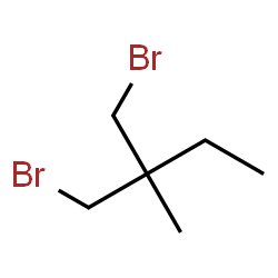 ChemSpider 2D Image | 1-Bromo-2-(bromomethyl)-2-methylbutane | C6H12Br2