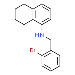 ChemSpider 2D Image | N-(2-Bromobenzyl)-5,6,7,8-tetrahydro-1-naphthalenamine | C17H18BrN