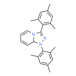 ChemSpider 2D Image | 1,3-Dimesityl-1,8a-dihydro[1,2,4]triazolo[4,3-a]pyridine | C24H27N3