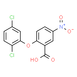 ChemSpider 2D Image | 2-(2,5-Dichlorophenoxy)-5-nitrobenzoic acid | C13H7Cl2NO5