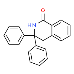 ChemSpider 2D Image | 3,3-Diphenyl-3,4-dihydro-1(2H)-isoquinolinone | C21H17NO