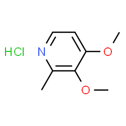 ChemSpider 2D Image | 3,4-Dimethoxy-2-methylpyridine hydrochloride (1:1) | C8H12ClNO2