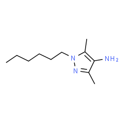 ChemSpider 2D Image | 1-Hexyl-3,5-dimethyl-1H-pyrazol-4-amine | C11H21N3