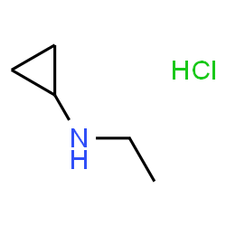 ChemSpider 2D Image | cyclopropyl-ethyl-amine hydrochloride | C5H12ClN