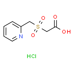 ChemSpider 2D Image | 2-[(pyridin-2-yl)methanesulfonyl]acetic acid hydrochloride | C8H10ClNO4S