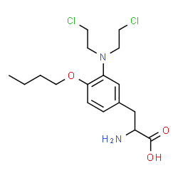 ChemSpider 2D Image | 3-[Bis(2-chloroethyl)amino]-O-butyltyrosine | C17H26Cl2N2O3