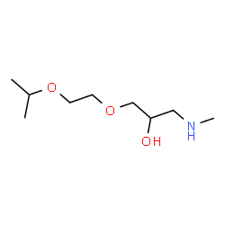ChemSpider 2D Image | 1-(2-Isopropoxyethoxy)-3-(methylamino)-2-propanol | C9H21NO3