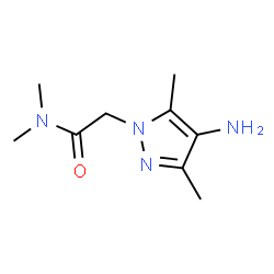 ChemSpider 2D Image | 2-(4-Amino-3,5-dimethyl-1H-pyrazol-1-yl)-N,N-dimethylacetamide | C9H16N4O