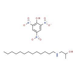 ChemSpider 2D Image | 1-(Tridecylamino)-2-propanol - 2,4,6-trinitrophenol (1:1) | C22H38N4O8