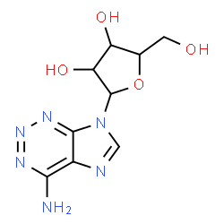 ChemSpider 2D Image | 7-Pentofuranosyl-7H-imidazo[4,5-d][1,2,3]triazin-4-amine | C9H12N6O4
