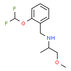 ChemSpider 2D Image | N-[2-(Difluoromethoxy)benzyl]-1-methoxy-2-propanamine | C12H17F2NO2