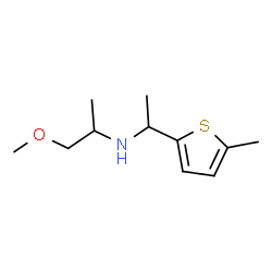 ChemSpider 2D Image | 1-Methoxy-N-[1-(5-methyl-2-thienyl)ethyl]-2-propanamine | C11H19NOS