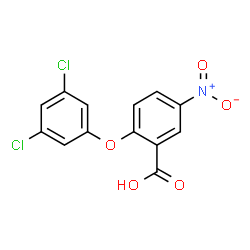 ChemSpider 2D Image | 2-(3,5-Dichlorophenoxy)-5-nitrobenzoic acid | C13H7Cl2NO5
