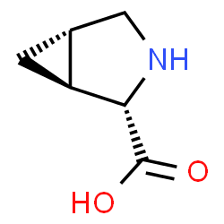 ChemSpider 2D Image | (1S,2S,5S)-3-Azabicyclo[3.1.0]hexane-2-carboxylic acid | C6H9NO2