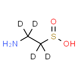 ChemSpider 2D Image | 2-Amino(~2~H_4_)ethanesulfinic acid | C2H3D4NO2S