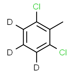 ChemSpider 2D Image | 2,6-Dichlorotoluene-3,4,5-d3 | C7H3D3Cl2