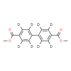 ChemSpider 2D Image | Dimethyl 4,4′-Biphenyl-d8-dicarboxylate | C16H6D8O4