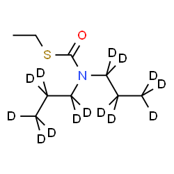 ChemSpider 2D Image | S-Ethyl bis[(~2~H_7_)propyl]carbamothioate | C9H5D14NOS