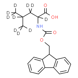 ChemSpider 2D Image | N-[(9H-Fluoren-9-ylmethoxy)carbonyl](2,3,3,4,5,5,5,5',5',5'-~2~H_10_)leucine | C21H13D10NO4