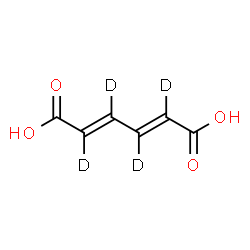 ChemSpider 2D Image | (2E,4E)-(~2~H_4_)-2,4-Hexadienedioic acid | C6H2D4O4