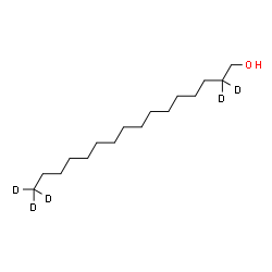 ChemSpider 2D Image | 1-(2,2,16,16,16-~2~H_5_)Hexadecanol | C16H29D5O