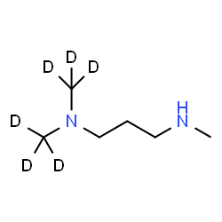 ChemSpider 2D Image | N'-Methyl-N,N-bis[(~2~H_3_)methyl]-1,3-propanediamine | C6H10D6N2