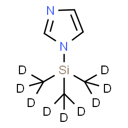 ChemSpider 2D Image | N-(Trimethyl-d9-silyl)imidazole | C6H3D9N2Si