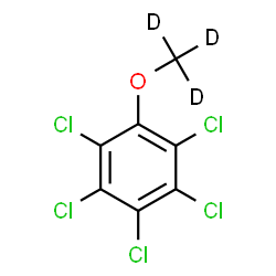 ChemSpider 2D Image | 1,2,3,4,5-Pentachloro-6-[(~2~H_3_)methyloxy]benzene | C7D3Cl5O