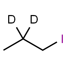 ChemSpider 2D Image | 1-Iodopropane-2,2-d2 | C3H5D2I