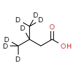 ChemSpider 2D Image | 3-(~2~H_3_)Methyl(3,4,4,4-~2~H_4_)butanoic acid | C5H3D7O2