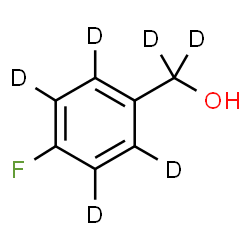 ChemSpider 2D Image | [4-Fluoro(~2~H_4_)phenyl](~2~H_2_)methanol | C7HD6FO