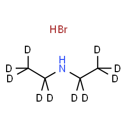 ChemSpider 2D Image | N-(~2~H_5_)Ethyl(~2~H_5_)ethanamine hydrobromide (1:1) | C4H2D10BrN