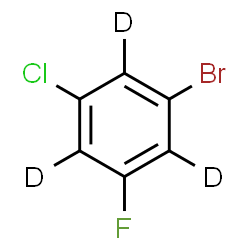 ChemSpider 2D Image | 1-Bromo-3-chloro-5-fluoro(~2~H_3_)benzene | C6D3BrClF