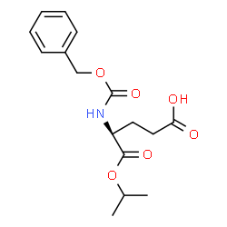 ChemSpider 2D Image | (4S)-4-{[(Benzyloxy)carbonyl]amino}-5-isopropoxy-5-oxopentanoic acid | C16H21NO6