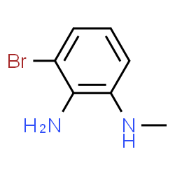 ChemSpider 2D Image | 3-Bromo-N1-methyl-1,2-benzenediamine | C7H9BrN2