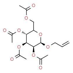 ChemSpider 2D Image | Allyl (5xi)-2,3,4,6-tetra-O-acetyl-beta-D-lyxo-hexopyranoside | C17H24O10