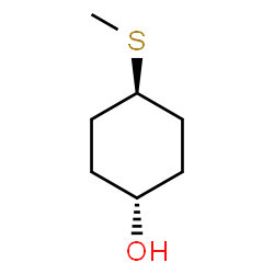 ChemSpider 2D Image | trans-4-(Methylsulfanyl)cyclohexanol | C7H14OS
