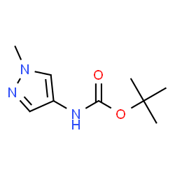 ChemSpider 2D Image | TERT-BUTYL N-(1-METHYL-1H-PYRAZOL-4-YL)CARBAMATE | C9H15N3O2