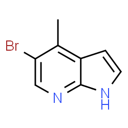ChemSpider 2D Image | 5-Bromo-4-methyl-1H-pyrrolo[2,3-b]pyridine | C8H7BrN2
