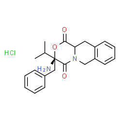ChemSpider 2D Image | Benzyl 2-(L-valyl)-1,2,3,4-tetrahydro-3-isoquinolinecarboxylate hydrochloride (1:1) | C22H27ClN2O3