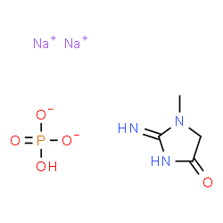 ChemSpider 2D Image | CreatininePhosphateDisodiumSalt | C4H8N3Na2O5P