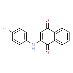 ChemSpider 2D Image | 2-[(4-Chlorophenyl)amino]-1,4-naphthoquinone | C16H10ClNO2