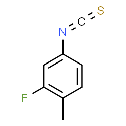 ChemSpider 2D Image | 2-Fluoro-4-isothiocyanato-1-methylbenzene | C8H6FNS