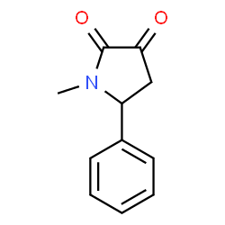 ChemSpider 2D Image | 1-Methyl-5-phenyl-2,3-pyrrolidinedione | C11H11NO2