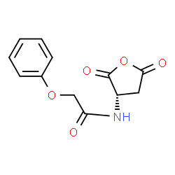 ChemSpider 2D Image | N-[(3S)-2,5-dioxooxolan-3-yl]-2-phenoxyacetamide | C12H11NO5