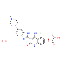 ChemSpider 2D Image | Dovitinib lactate | C24H29FN6O5