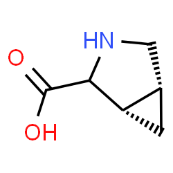 ChemSpider 2D Image | (1S,5R)-3-Azabicyclo[3.1.0]hexane-2-carboxylic acid | C6H9NO2